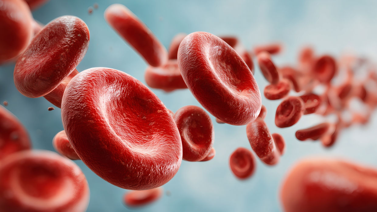 치료 후 적혈구 일러스트