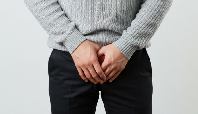 음경에 통증을 느끼는 남성