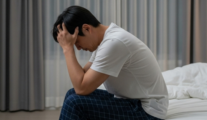 괴로워하는 남성