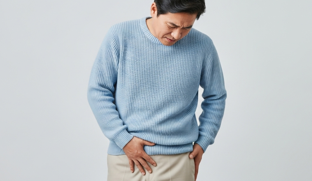 배뇨 장애를 겪는 남성