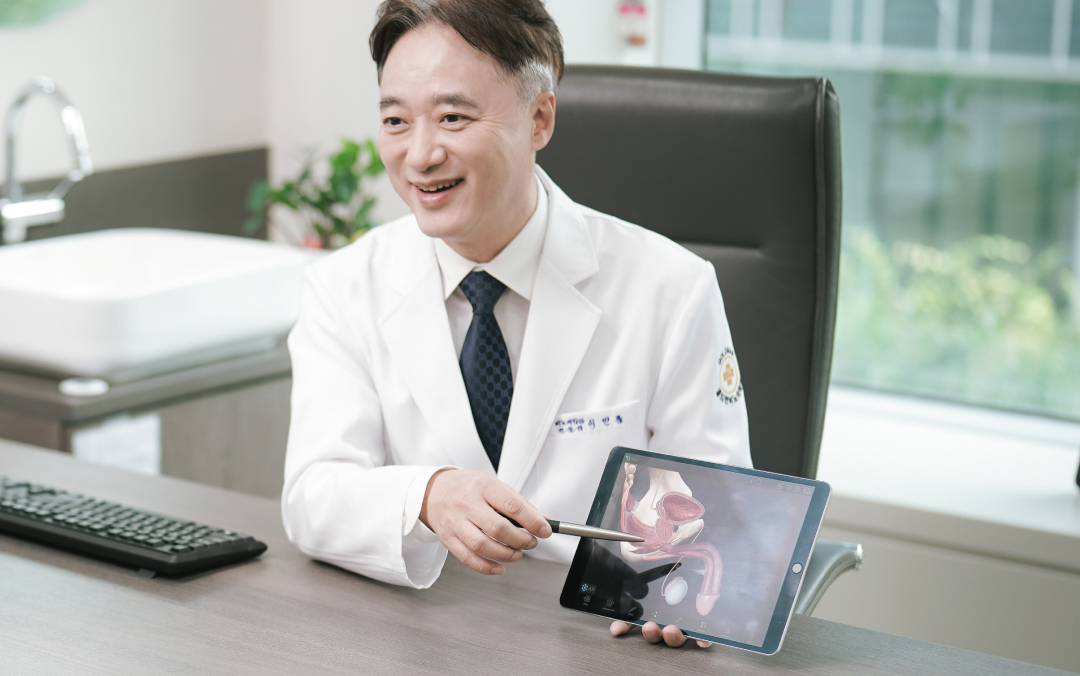 진단 중인 골드만비뇨의학과의원 전문의