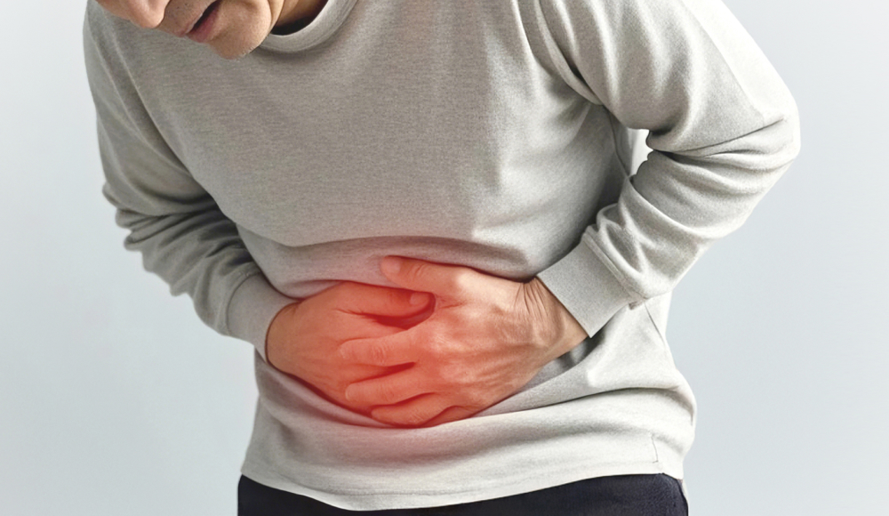 방광에 고통을 느끼는 남성