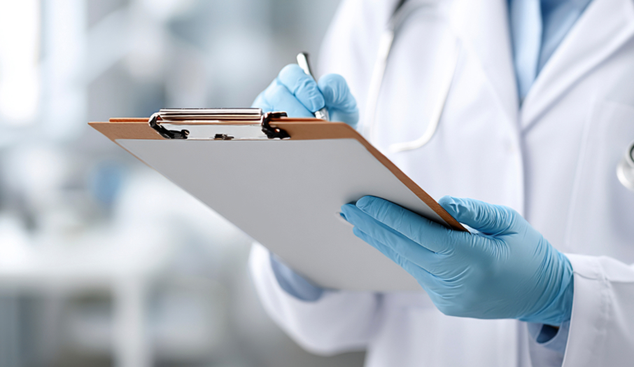 설문 중인 의료진